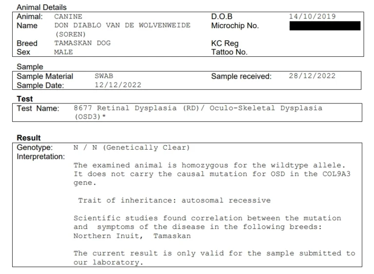 Submit Health Test Results