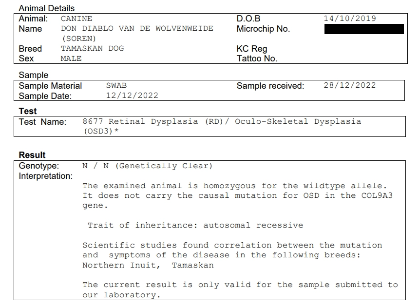 Submit Health Test Results